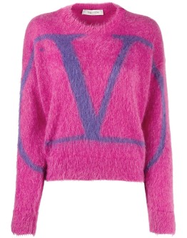 VLOGO intarsia jumper
