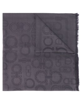Gancini jacquard scarf