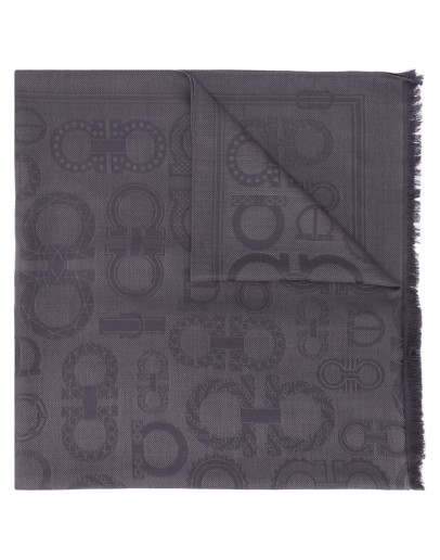 Gancini jacquard scarf