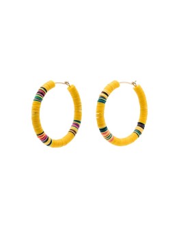 Heishi 8 hoop earrings