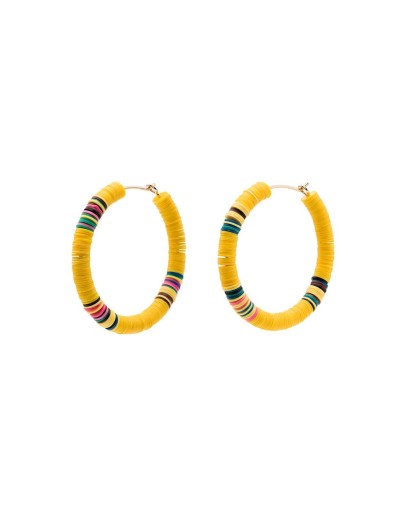 Heishi 8 hoop earrings