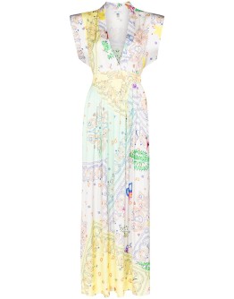 paisley-print dress