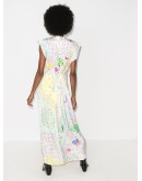 paisley-print dress