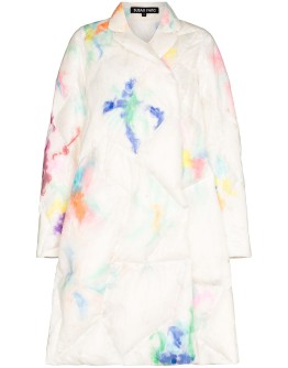 tie-dye padded coat