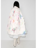 tie-dye padded coat