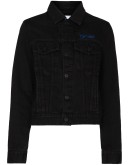 embroidered logo denim jacket