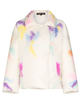 blotted-detail padded jacket