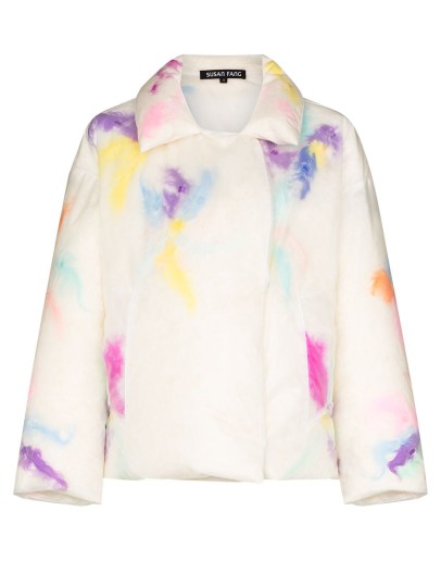 blotted-detail padded jacket