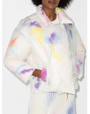 blotted-detail padded jacket