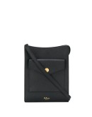 textured leather crossbody bag