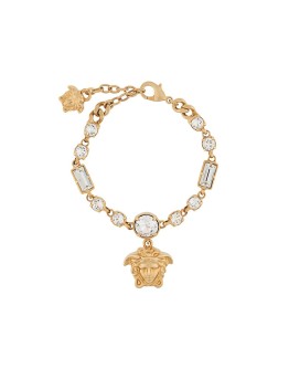 crystal-embellished Medusa bracelet