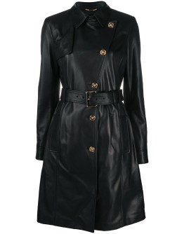 Medusa belted trench coat
