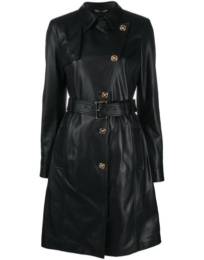 Medusa belted trench coat