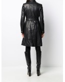 Medusa belted trench coat