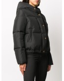 Barocco Acanthus print puffer jacket