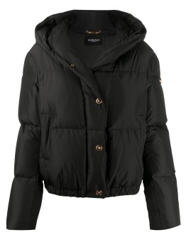 Barocco Acanthus print puffer jacket