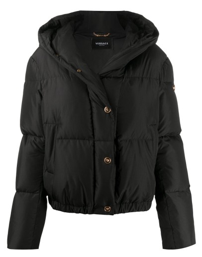 Barocco Acanthus print puffer jacket