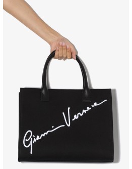 Gianni logo tote bag