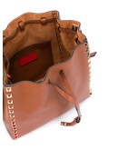 Rockstud leather bucket bag