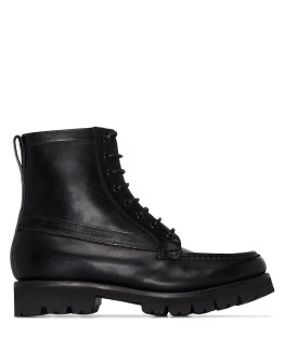 Harper lace-up leather ankle boots