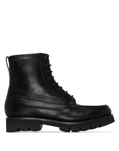 Harper lace-up leather ankle boots