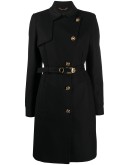 Medusa safety pin button-up coat