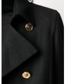 Medusa safety pin button-up coat