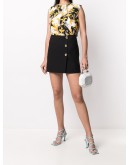 printed silk top