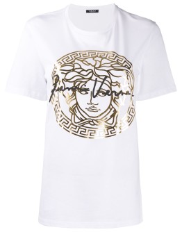 metallic Medusa print T-shirt