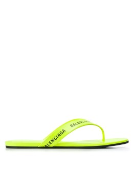logo-strap flip flops
