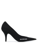 logo detail pointed toe pumps