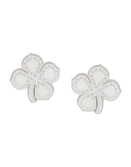 Crush clover embellished earrings