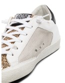 Superstar distressed mesh sneakers