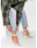 pinstripe-pattern 85mm mules