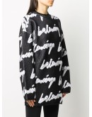 logo crew neck jumper 
