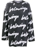 logo crew neck jumper 
