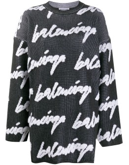 logo crew neck jumper 