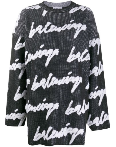 logo crew neck jumper 