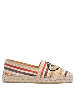 logo embroidered tape espadrilles