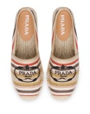 logo embroidered tape espadrilles