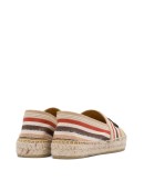logo embroidered tape espadrilles
