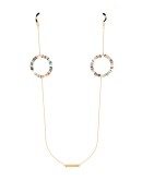 gold-plated Candy Pop multi hoop sunglasses chain