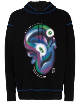 Mad Face print hoodie
