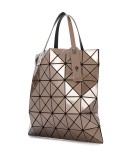 Lucent geometric-pattern tote
