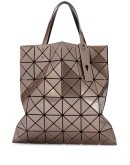 Lucent geometric-pattern tote