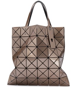 Lucent geometric-pattern tote