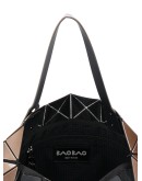Lucent geometric-pattern tote