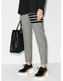 4-Bar print check trousers