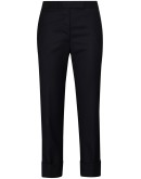 cropped slim leg trousers