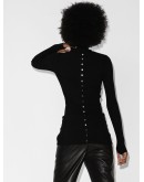 ribbed roll-neck jumper